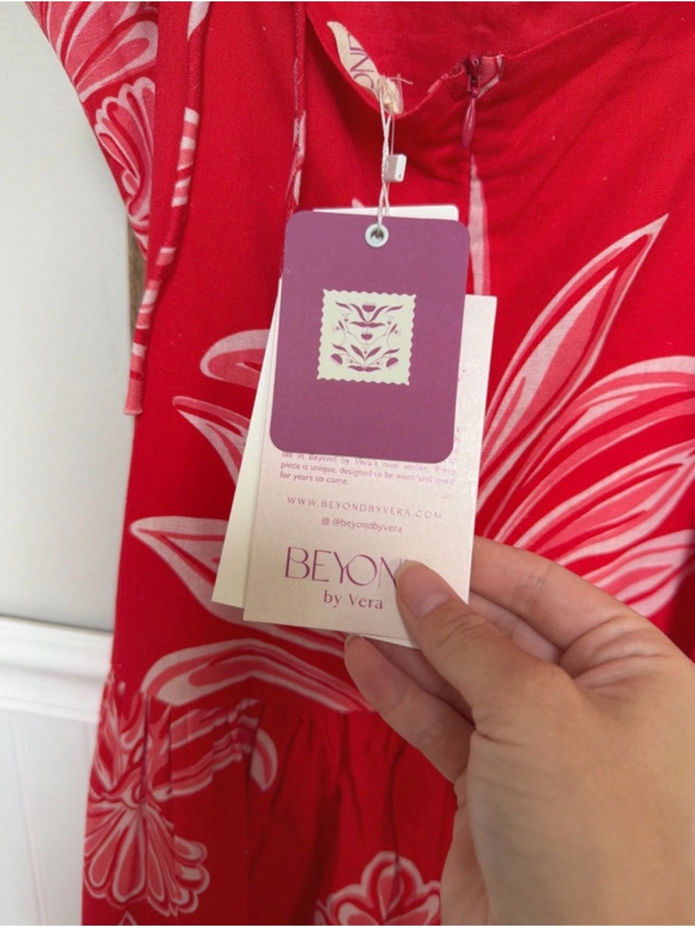 Red Floral Print Maxi Dress - Women - Picture 4 of 4